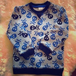 Toddler sweatshirt with skulls